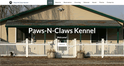 Desktop Screenshot of paws-n-clawskennel.com