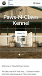 Mobile Screenshot of paws-n-clawskennel.com